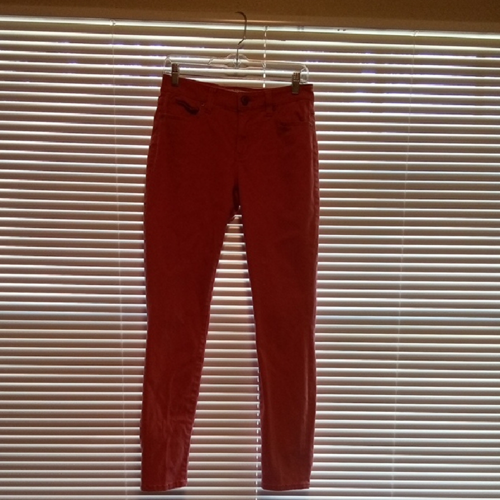 CAbi Women's Bold Red Skinny Jeans